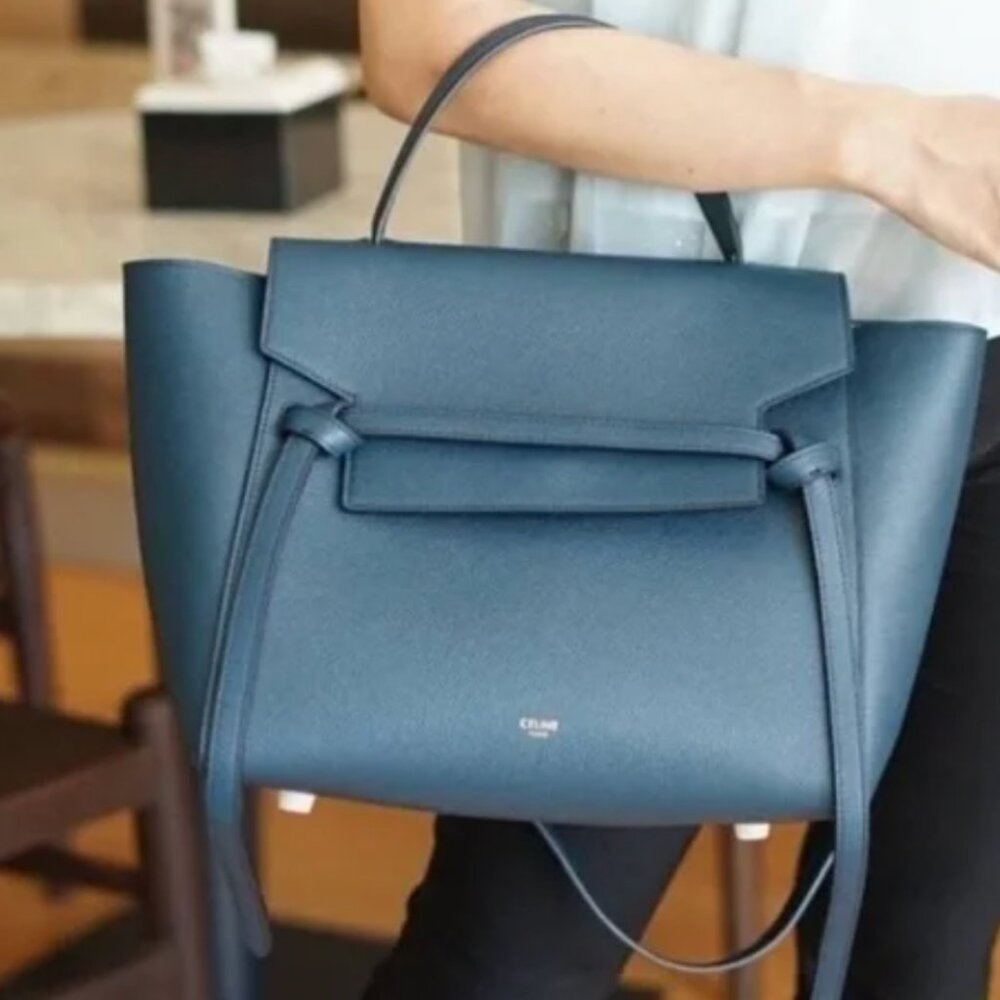 Celine Mini Belt Bag in Abyss Blue - Tote, Satchel, HandBag